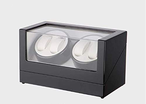 Preisvergleich Produktbild SuRose Automatik Uhrenbeweger Box Auto Uhrenbeweger Automatik Uhrenbeweger, Uhrenbeweger Cases 4 + 0 Leder (Farbe: Weiß)
