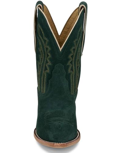Tony Lama Women's Lea Suede Western Booties Snip Toe - DR3262 7 M US Green4