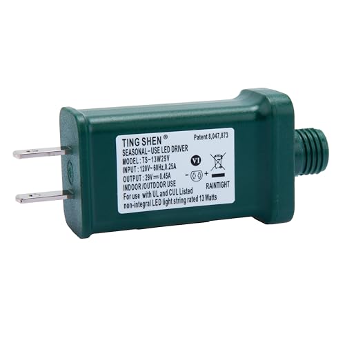 29V 13W LED Power Supply,Low Voltage Transformer US Plug, for LED String Light, Holiday Lighting, Christmas X-Mas Tree - Thumbnail 7