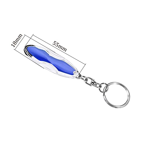 Image of Static Dissipative Keychain - [ Static-Free ] Electrostatic Discharge Resin Conductive Antistatic Key Ring, Blue