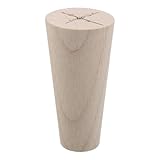Design arrondi sécurisant : Les pieds ronds en bois présentent des contours doux qui réduisent les risques de blessures accidentelles, un essentiel pour familles avec enfants et utilisation sereine au quotidien