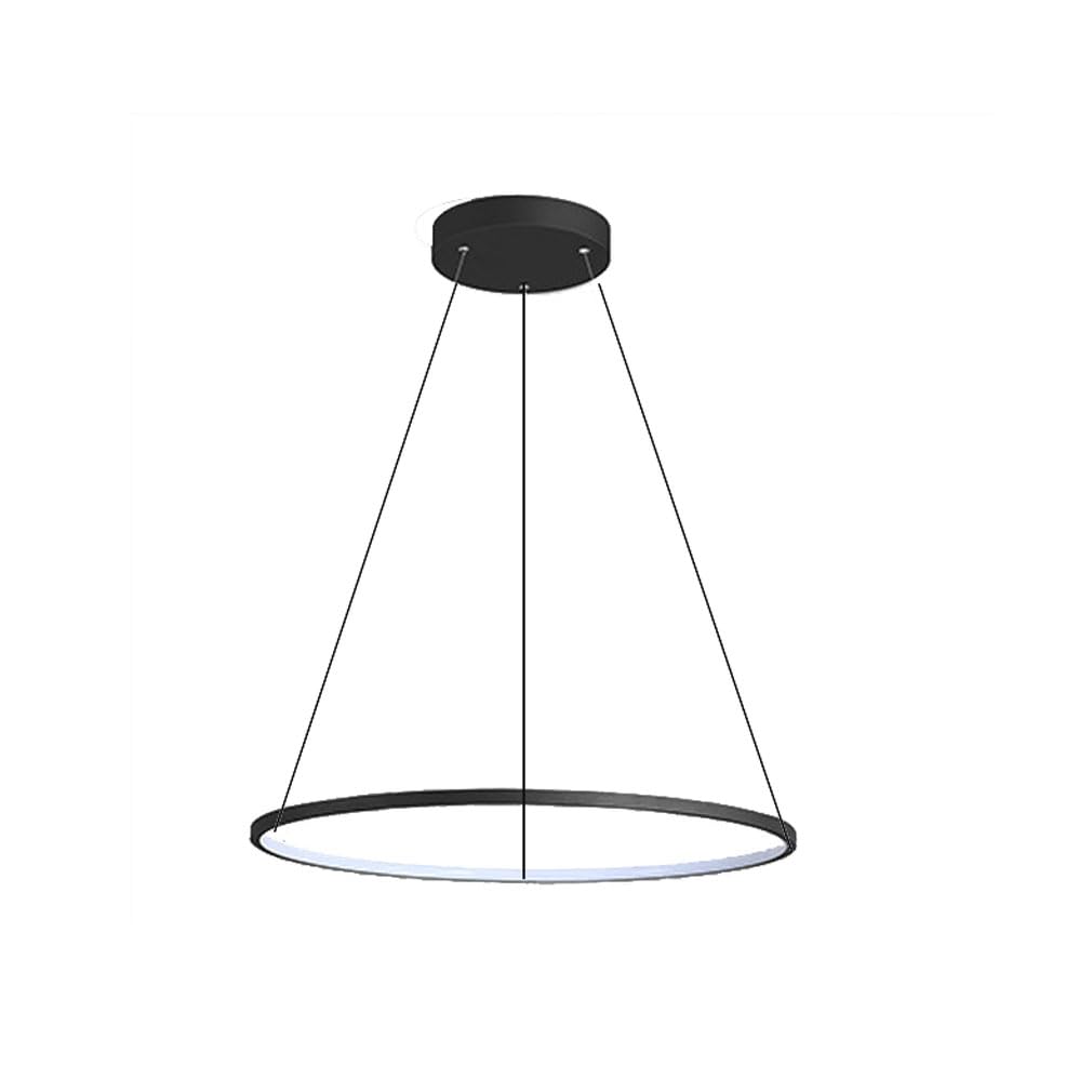 SXECAEPS Modern creative chandelier Modern LED Pendant Light, 24W 1-Ring Ceiling 3000K/4000K/6000K Dimmable, Hanging Lamp Fixtures Light For Bedroom Kitchen Island Living Room