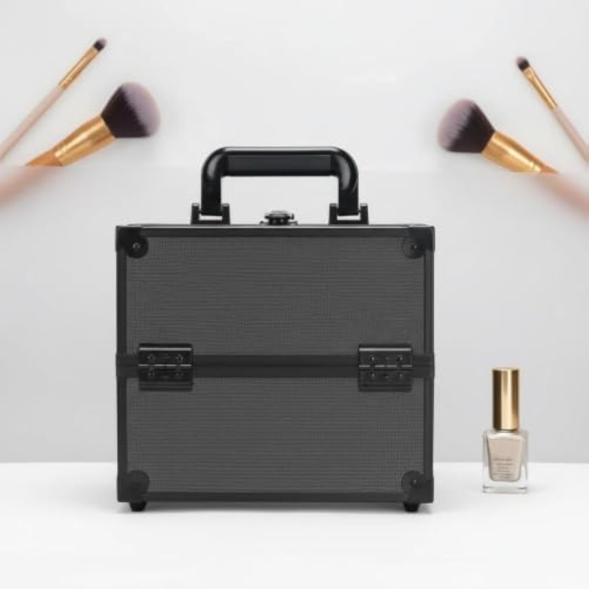 Multi-Layer Portable Makeup Box for Nail Technicians