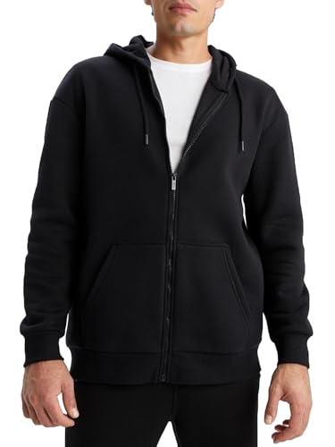 Men's Full Zip Hoodie Fleece Long Sleeve Hooded Sweatshirt Pullover Men Lightweight Athletic Hoodies