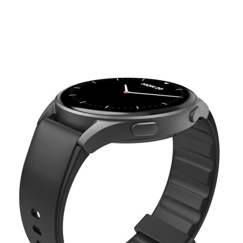 Hama Montre connectée GPS Intégré 8900" (Montre Sport, écran AMOLED 1,43", Fonction Prise d’appels, contrôle Vocal Alexa, altimètre barométrique, IP68), Noire