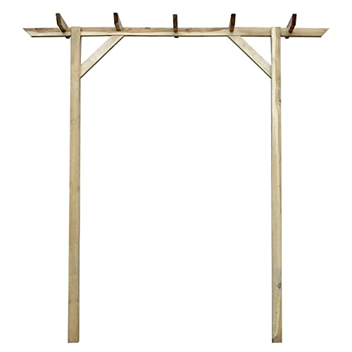 Tidyard pergola en Bois Pergola de Jardin Pergola de Rosiers Pergola de Jardin en Bois Exterieur Arche de Jardin 200 x 40 x 205 cm