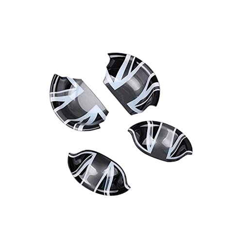 ABS プラスチック インテリア ドア ハンドル デコレーション カバー ステッカー トリム オーナメント 装飾 for ミニ クーパー Mini Cooper F54 クラブマン F55 ハードトップ F60 クロスオーバー 2014~2023 (Uni