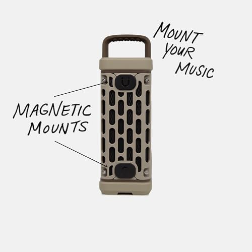 Turtlebox Ranger: Loud! Outdoor Portable Bluetooth 5.4 Speaker | Rugged, Waterproof, Ultra-Portable | Plays to 105db, Deep Bass, Shockproof, Unlimited Pairing for Full Stereo Experience, Tan - 3