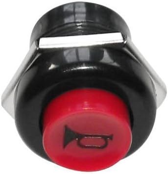Universal Golf Cart/ATV/Tractor 12 Volt/10 Amp Horn Switch Button - Dash Mount