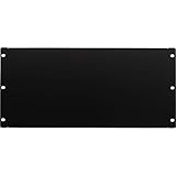 NavePoint 5U Blank Rack Mount Panel Spacer For 19-Inch Server Network Rack Enclosure Or Cabinet Black