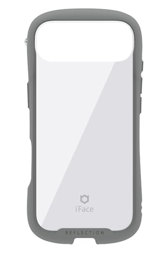 iFace Reflection iPhone Air ケース クリア 強化ガラス (グレー)【 iPhone Air ケース アイフォンエア カバー スマホケース 透明 耐衝撃 ストラップホール付き クリアケース 】