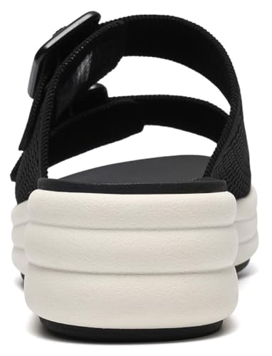 Clarks Clarks Women's Drift Faye Slide Sandal, Black Textile, 9.5