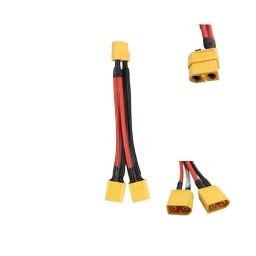 XT60 �R�l�N�^ �P�[�u�� �Z�b�g 1 �` 2/3 �p������ �X�v���b�^�[�܂��͗��� 14AWG �V���R�� RC Lipo �o�b�e���[ FPV �h���[���p 1pc(XT60 1 F TO 2 M)