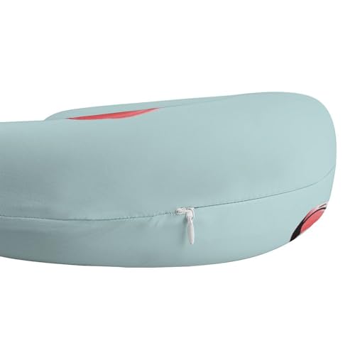 Almohada de espuma viscoelástica U 30x25 cm para viaje miniatura 4