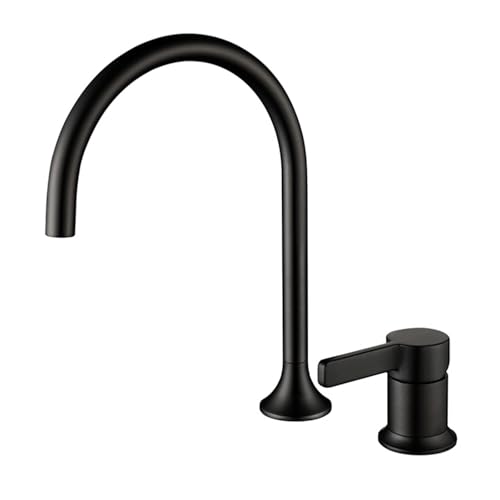 Mitigeur de lavabo de salle de bain en laiton gris robinet chaud froid