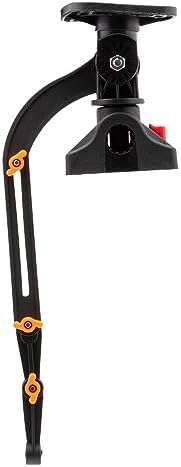 Extreme Max 3006.8669 Universal Fish Finder Head Unit & Transducer Arm Rod Holder Mount for SUPs & Kayaks, Black