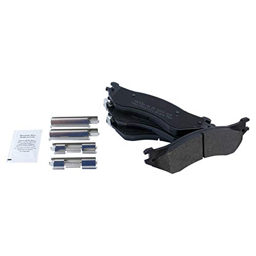 Image of TRQ Rear Brake Pad & Rotor Kit, with Chemical Kit Semi-Metallic Compatible with 2006-2008 Dodge Ram 1500 2003-2008 Ram 2500, 3500