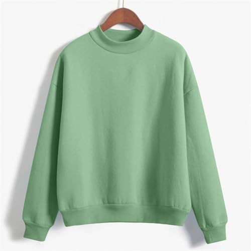 Unisex Boys Girls Basic Sweatshirts Crewneck Long Sleeve Sweatshirts Solid Color Comfy Breathable Fall Tops2