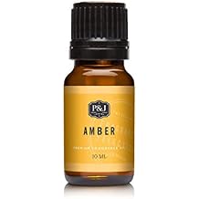 P&J Trading Fragrance Oil for Diffusers for Home - Amber 10ml Fragrance Scents for Candle Making - Soap Making Supplies & Car Diffuser Scents