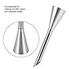 Ahgsup Stainless Steel Icing Piping Nozzles Tips Set, Cream Butter Filler Tool, Puff Mouth Pastry Bag Tips for Cake Decorating, Essential for Cakes, Puffs, Cookies Baking #3