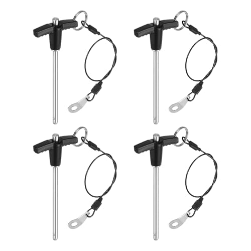 Goupilles de verrouillage de poignée en T QUARKZMAN en acier inoxydable durable x4