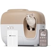 PetSnowy Snow+ Kattenbak, zelfreinigend, zelfreinigende kattenbak zonder TiO2/app-besturing