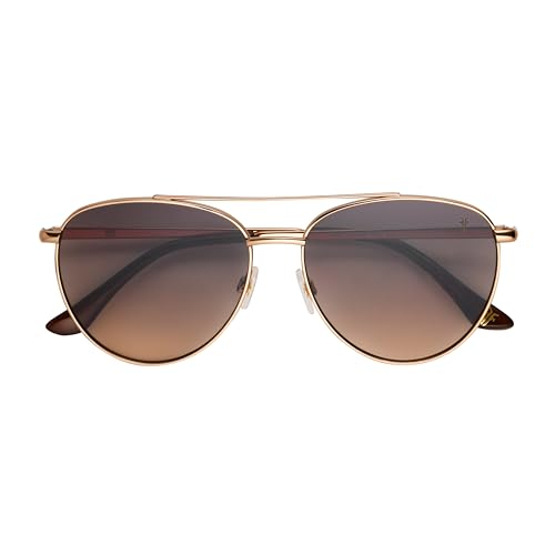Frye Women's Felicia Sunglasses Aviator, Bronze, 58 mm4