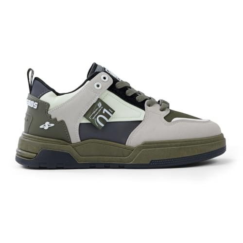 SOLETHREADS Verso Sneakers for Men | Stylish & Fashionable| Comfortable|Walking Shoes| Lightweight Flexible| Skid-Resistant| Everyday |Casual Shoes for Men|Olive|UK 7