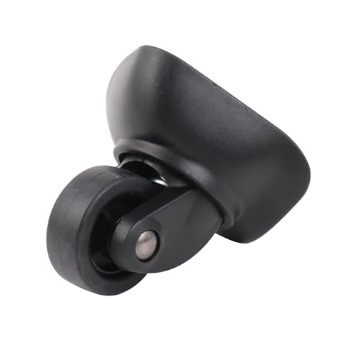 BQLZR Black 7.8x8.1x4cm Plastic Large Left & Right Luggage Wheels W151 DIY Replacement Pack of 23