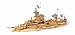 USS Missouri 1:200 Scale Wood and Metal Ship Model Construction kit # 16002 by OcCre (Model with Paint Set and Display Stand)