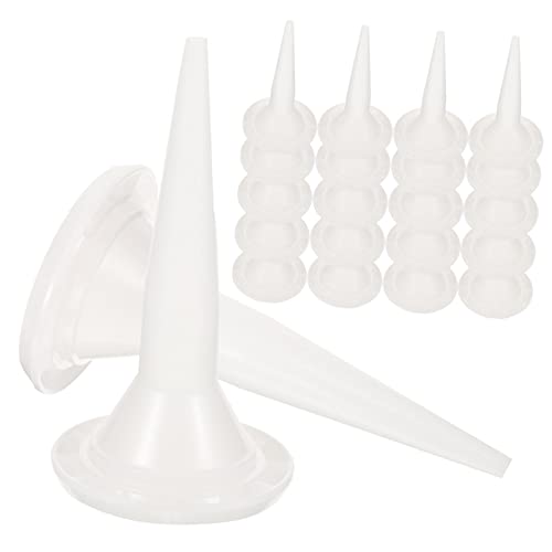 SEWACC Caulking Tips Set 50pcs for Caulking Applicator Caulk Extension Nozzle