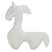 Roliafeesy Almohada de caballo de fotografía recién nacida, cojín de posar, almohada de guardería, accesorio de imagen para bebés, decoración de fotos blanca