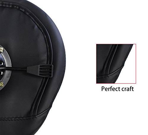 Saddle Stool Rolling Ergonomic Swivel Chair For Dental Office Massage Clinic Spa Salon,Adjustable Hydraulic Stool With Wheels (Without Backrest, Black) #TOP5