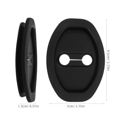 CLISPEED Capa Protetora Para Fechadura De Porta De Carro 4 Unidades Silicone Espessada Almofada De A