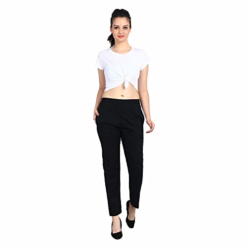 Image of SriSaras Women's Premium Cotton Trousers /Pants