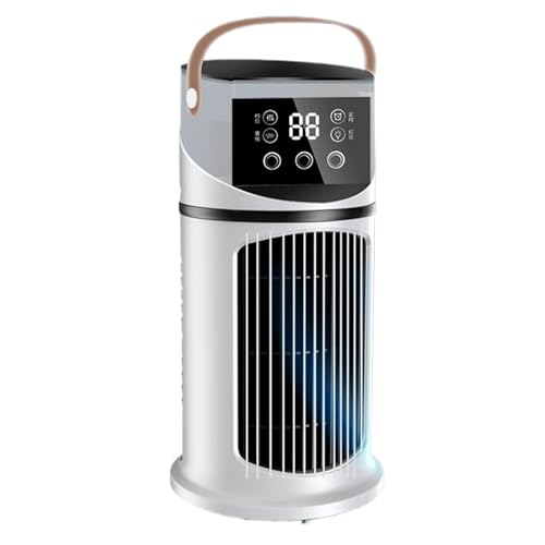 Climatiseur Mobile Sans ÉVacuation 9000 Btu, 4en1 Avec DéShumidificateur, Ventilateur et Mode Nuit, Minuterie 24H, Silencieux, Portable, Ventilateur Climatiseur Portable De Chambre, Appartement, Burea