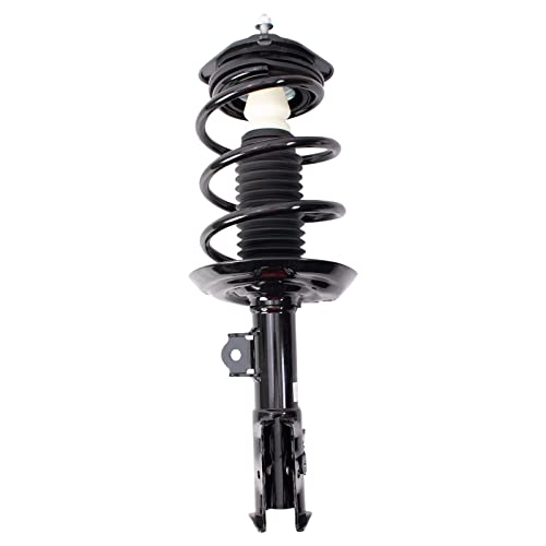 Image of TRQ Front Driver Side Strut and Spring Assembly Set Loaded Compatible with 16-21 Toyota Prius 1.8L Front Wheel Drive Automatic Transmission Prius Prime AWD-e