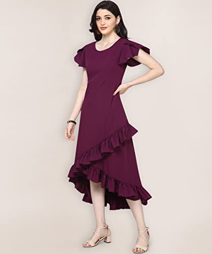 Image of QIQI Women's Crepe A-Line Maxi Casual Dress