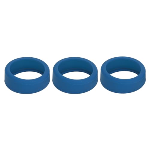 Protector de anillo de silicona elástico 3pcs azul oscuro miniatura 6