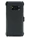 WallSkiN Turtle Series Cases for Samsung Galaxy S8 Plus (Only) Tough Protection with Kickstand & Holster - Shadow (Black/Black)