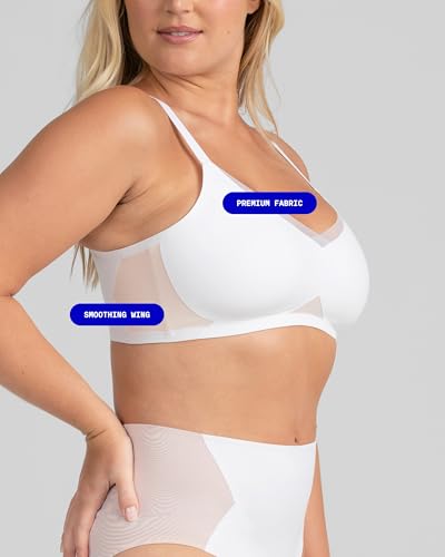 Image of HONEYLOVE Bras for Women - Crossover Bra with No Underwire - Comfortable Wireless Support