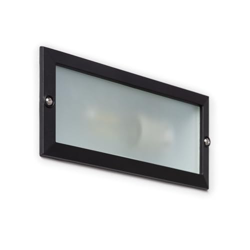 LEDKIA LIGHTING Baliza LED Empotrable Circular Pared Exterior | 3 W | 3000 K blanco cálido | IP67 | Cuerpo de acero inoxidable | Iluminación decorativa para jardines y caminos