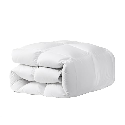 Topsolo Luxury 100% Cotton 750Fp Goose Down Comforter Queen Size 50 Oz,Fluffy Duvet Insert For All Season,Ultra-Soft Medium Warmth Hotel Collection Down Comforter thumb #7