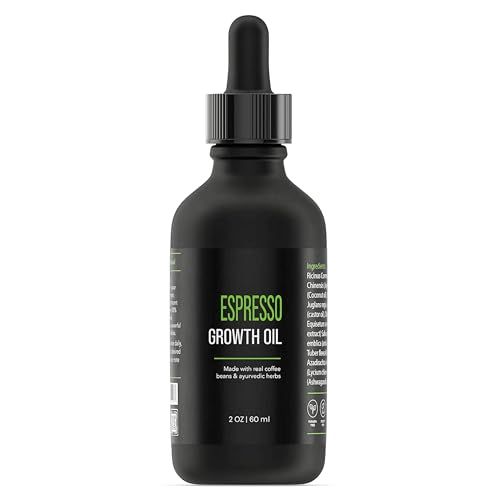 Edge Entity Espresso Hair Growth Oil 2oz - Blend of Castor and Avocado Infused With Coffee Beans Amla and Ashwagandha for Thicker Nourished Hair - Ideal for Kinky Coily and Damaged Hair