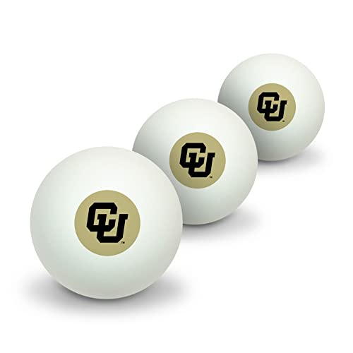 GRAPHICS & MORE University of Colorado Boulder Novelty Table Tennis Ping Pong Ball 3 Pack