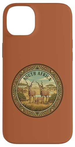 South Africa Safari Kudu Family African Wildlife Vintage Case for iPhone 14 Plus