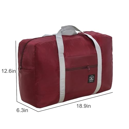Generic Travel Dufflel Bag - 𝘞𝘦𝘦𝘬𝘦𝘯𝘥𝘦𝘳 Bag - 𝘗𝘦𝘳𝘴𝘰𝘯𝘢𝘭 Item Bag - Overnight Bag - Gym Bag with Strap, LightWeight and Foldable, for Women and Men, 𝘔𝘺 𝘖𝘳𝘥𝘦𝘳 𝘋𝘦𝘢𝘭𝘴, Wine4