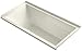 KOHLER 1121-RW-96 Underscore 60-Inch x 30-Inch Alcove Bath with Bask Heated Surface, Tile Flange, and Right-Hand Drain, Biscuit