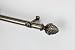 Modern Acorn Curtain Rod and Hardware Set Size: 120