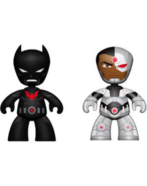 Mezco Toyz DC Universe Mini Mezitz Batman Beyond/Cyborg (Pack of 2)